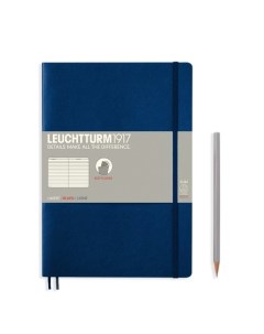 Записная книжка Leuchtturm Composition В5 в линейку темно синий 123 страниц мягкая обложка Leuchtturm1917
