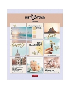 Тетрадь «instaИстория» А5, 40 листов в клетку Hatber