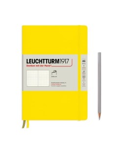 Записная книжка Leuchtturm А5 в точку лимонная 123 страниц мягкая обложка Leuchtturm1917