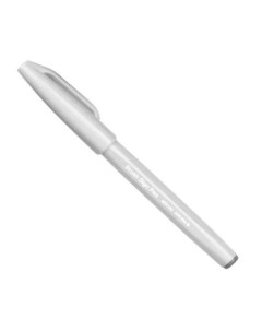 Фломастер кисть Touch Brush Sign Pen светло серый Pentel