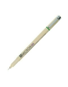 Ручка капиллярная Pigma Micron 0 2 мм зеленый Sakura