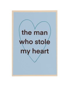 Открытка Man stole heart Opaperpaper