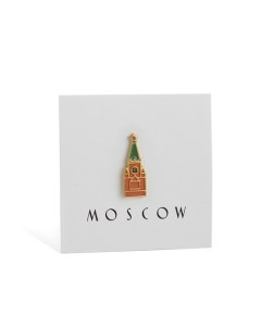 Значок металлический Спасская башня Heart of moscow