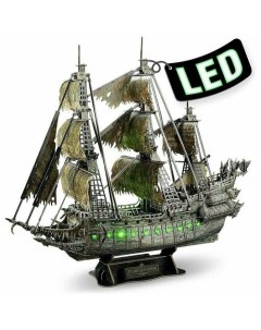3D пазл Корабль Летучий Голландец с LED подсветкой 360 деталей Cubicfun