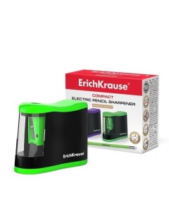 Точилка электрическая ErichKrause Compact с контейнером в ассортименте Erich krause