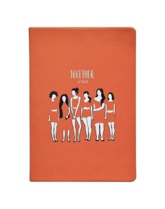 Ежедневник недатированный Be Smart коллекция Girls оранжевый 192 страницы 14 х 20 см Республика