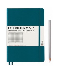 Записная книжка А5 в клетку зеленая Leuchtturm1917