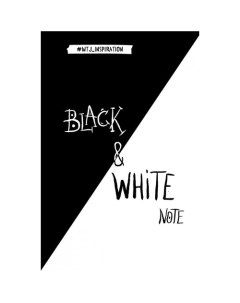 Блокнот Black White Note А5 96 листов Эксмо