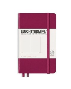 Записная книжка А6 нелинованная темно красная Leuchtturm1917
