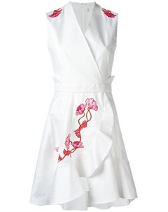 Carven платье с цветочной вышивкой 40 белый Carven
