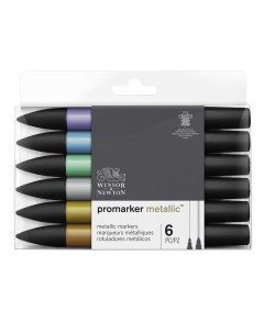 Набор маркеров ProMarker 6 цветов металлик Winsor & newton