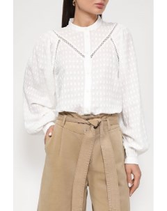 Хлопковая блуза из текстурной ткани Esprit edc