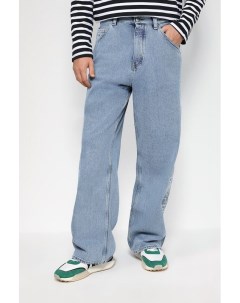 Джинсы широкого кроя с эффектом потертости Tommy jeans