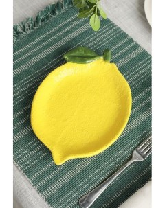 Керамическое блюдо в форме лимона Relief Lemon Tognana
