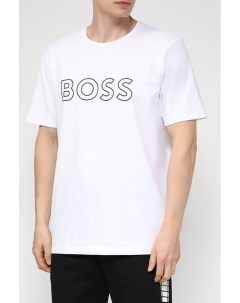 Набор из двух хлопковых футболок с принтом Boss