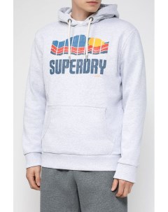 Хлопковое худи с принтом Superdry