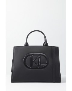 Кожаная сумка шоппер Monogram patch Karl lagerfeld