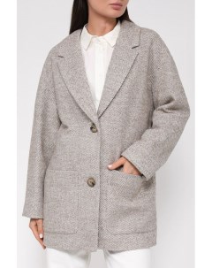 Однобортное пальто с шерстью Belucci