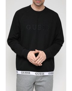 Хлопковый свитшот с логотипом бренда Guess