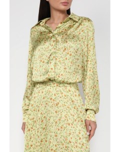 Атласная блуза с цветочным принтом Belucci