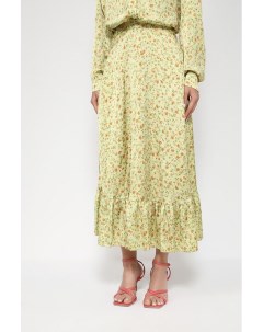 Атласная юбка с цветочным принтом Belucci
