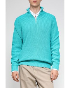 Хлопковый пуловер с воротником на молнии Marco di radi