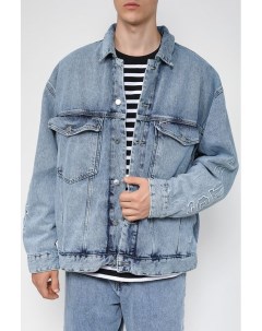 Джинсовая куртка с монограммой бренда Tommy jeans