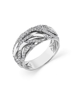 Кольцо с 127 бриллиантами из белого золота Мастер бриллиант
