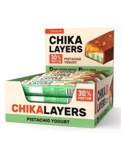 Протеиновый батончик Chika Layers Pistachio Yogurt 12 шт Chikalab
