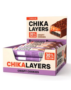 Протеиновый батончик Chika Layers Crispy Cookies 12 шт Chikalab