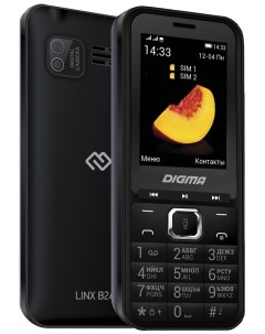 Мобильный телефон LINX B241 32Mb черный Digma