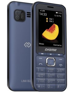 Мобильный телефон LINX B241 32Mb темно синий Digma