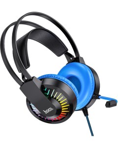 Наушники W105 Joyful игровые с микрофоном синие Hoco