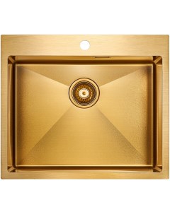 Мойка кухонная Isar 59 брашированное золото Paulmark