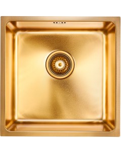 Мойка кухонная Lassan 44 брашированное золото Paulmark
