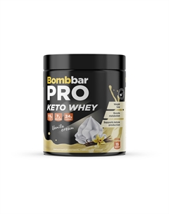 Кето-протеин - Сливки-ваниль (450 г) Bombbar