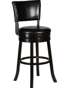Вращающийся полубарный стул COUNTER капучино черный 4090 LMU JOHN COUNTER цвет сиденья черный дерева Dobrin