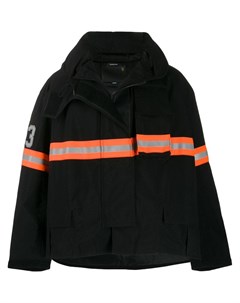 R13 куртка пуховик с полосками m черный R13