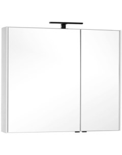 Зеркальный шкаф 99 5х85 1 см белый Тулон 00183393 Aquanet