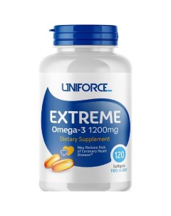 Экстрим Омега 3 1200 мг 120 капсул Uniforce