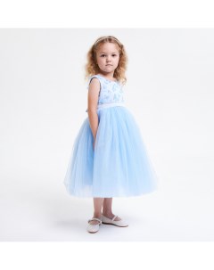 Голубое платье с бабочками Krolly