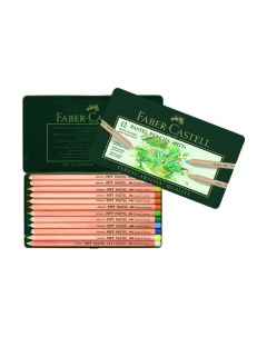 Набор карандашей пастельных Faber castell Pitt 12 цв в металле Faber–сastell