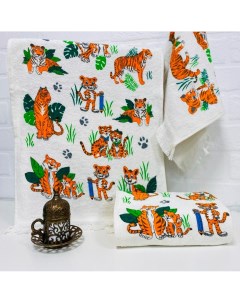 Кухонное полотенце Тигры 40х60 см 6 шт Diva afrodita