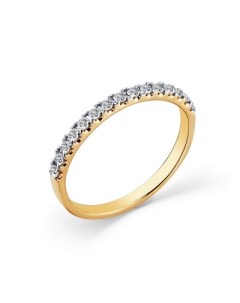 Кольцо с 15 бриллиантами из красного золота Мастер бриллиант