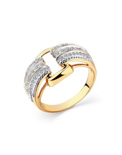 Кольцо с 48 бриллиантами из красного золота Мастер бриллиант