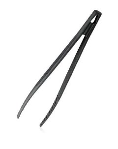 Щипцы (пинцет) 28см пластиковые черные Resto