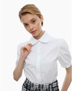 Белая рубашка с коротким рукавом Gloria jeans