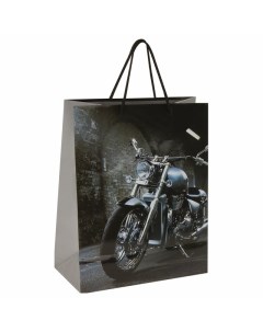 Пакет подарочный D Мотоцикл 32 4х26x12 7см Золотая сказка