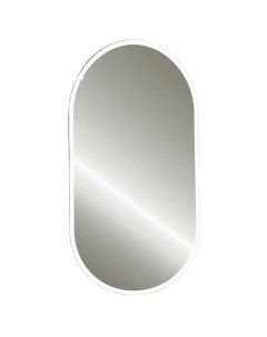 Зеркало для ванной Виола 50х100см LED универсальное сенсор диммер белое Silver mirrors