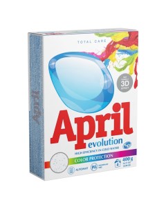 Порошок стиральный Evolution Color 400г April